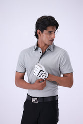 Antiguo Silver Grey Golf Polo